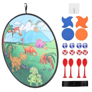 Детский мишень с рисунком динозавра.