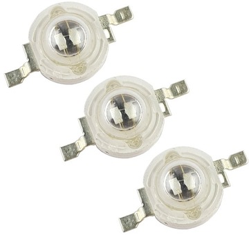 3x DIODA LED 1W niebieska Royal Blue 447 + klasyczna 461nm Bridgelux Dual