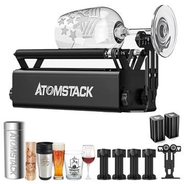 ATOMSTACK A5 V2 Maszyna do grawerowania + R3 PRO Rolka