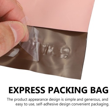 Розовая курьерская сумка с пузырчатым конвертом, большая