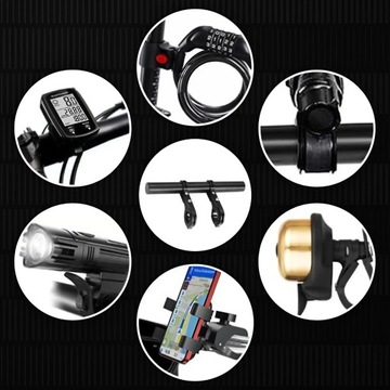 АЛЮМИНИЕВОЕ КРЕПЛЕНИЕ НА ВЕЛОСИПЕДНЫЙ РУЛЬ, УДЛИНИТЕЛЬ ВЕЛОСИПЕДНОГО РУЛЯ