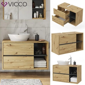 SZAFKA POD UMYWALKĘ DĄB ARTISAN VICCO VIOLA