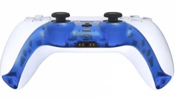 СИНИЙ ТР. ДЕКОР ПЕРЕДНЕЙ ПАНЕЛИ КОРПУСА PS5 PAD РАСПРОДАЖА!