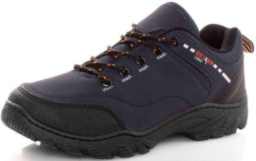 GRANATOWE MĘSKIE BUTY TREKKINGOWE TRAPERY 45