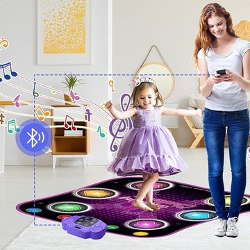 Mata do tańca z Bluetoothem i 6 strzałkami świetlnymi LED 5 trybów gry nowy