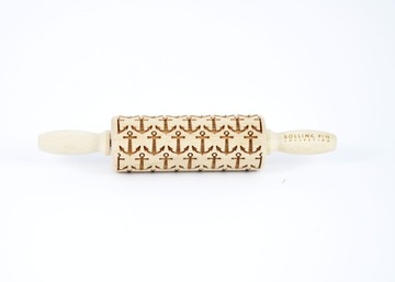 Wałek grawerowany do ciastek KOTWICE