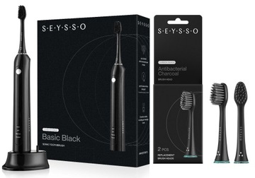 Szczoteczka elektryczna SEYSSO BASIC Black 3 końcówki