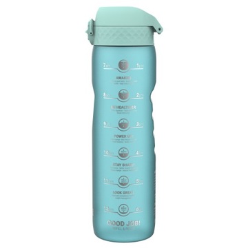 Butelka Bidon na Wodę Motywacyjna Sportowa ION8 BPA Free Sonic Blue 1100ml