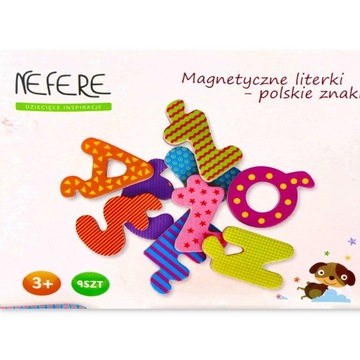 LELIN ИГРУШКИ ДЛЯ ДЕТЕЙ МАГНИТЫ ПОЛЬСКИЙ АЛФАВИТ