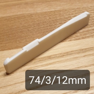 Siodełko mostka do gitary akustycznej - kość 74mm