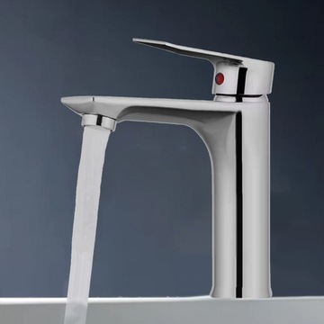 НАСТОЛЬНАЯ РАКОВИНА FACTURE, ВЫСОКАЯ ПОДСТАВКА, LOFT CHROME, ФИКСИРОВАННАЯ, ОДНА РУЧКА