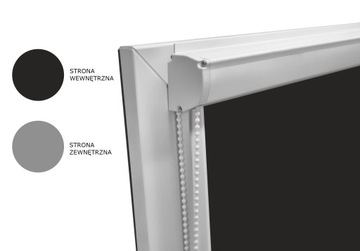 Roleta Zaciemniająca w KASECIE LUX Przestrzennej 123cmx150cm TERMO