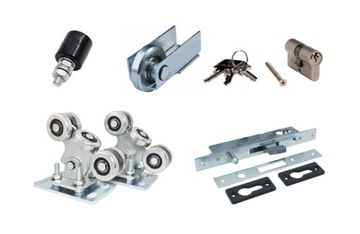 Откатные входные ворота, промышленная 3D панель, 4м х 1м, OC+RAL