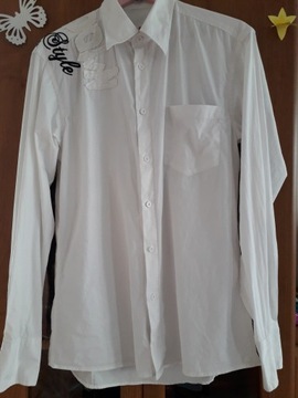 DESIGUAL biała oryginalna bawełniana koszula roz.L