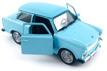 TRABANT 601 MODEL METAL WELLY 1:34 NIEBIESKI