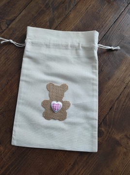 хлопковый подарочный пакет. ручная работа 100%