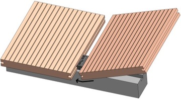 МОНТАЖНЫЕ ЗАЖИМЫ ДЛЯ КОМПОЗИТНЫХ ДОСОК, СКРЫТАЯ МОНТАЖ ВИНТОВ X100