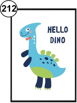 PLAKAT DLA CHŁOPCA DINOZAURY wiele wzorów 30x40
