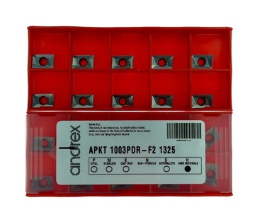 Płytki węglikowe APKT 1003PDR F2 1325 MATERIAŁY HARTOWANE