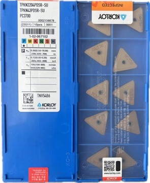 PŁYTKI WIDIOWE KORLOY TPKN 2204 PDSR PC3700