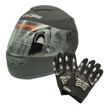 ШЛЕМ ДЛЯ СКУТЕРА МОТОЦИКЛА INTEGRAL ПОЛНОСТЬЮ ЗАКРЫТЫЙ L В ПОДАРОК ​​+ ПЕРЧАТКИ