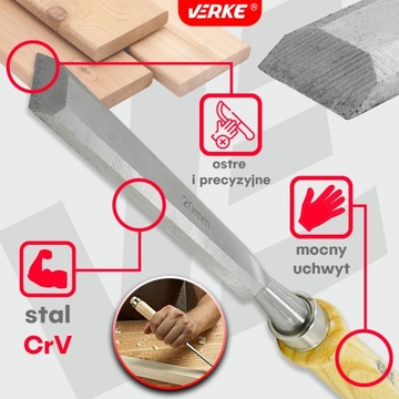 ПЛОСКИЕ ДЕРЕВА НАБОР ДОЛОТО 4 шт. 10, 16, 20, 25 мм.