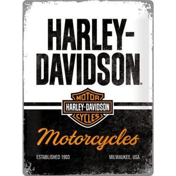 Вывеска HARLEY-DAVIDSON, листовой металл, 30x40