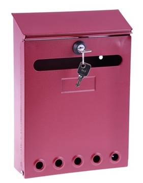 SKRZYNKA NA LISTY POCZTOWA SMART BORDO 25x18x5,7