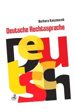 DEUTSCHE RECHTSSPRACHE BARBARA KACZMAREK