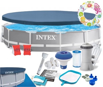 BASEN OGRODOWY STELAŻOWY INTEX 366x76 FULL ZESTAW + GRATIS