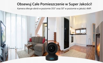 Камера Reolink E1 PRO-V2 Wi-Fi, вращающееся обнаружение + КАРТА 64 ГБ
