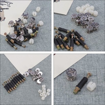 Соединительные болты, фиксирующие кулачковые стопорные гайки, 24 комплекта