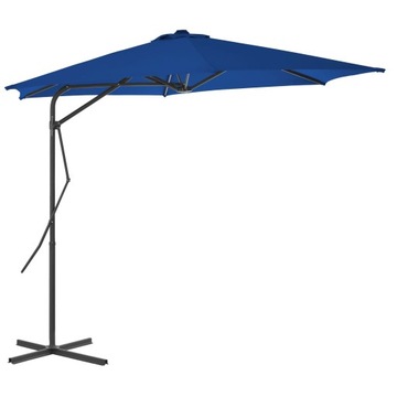 PARASOL OGRODOWY SKŁADANY NA SŁUPKU SOLIDNY NA TARAS OGRÓD BALKON 300 cm