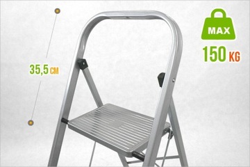 DRABINA 3 STOPNIOWA 150KG DO DOMU BIURA SKLEPU