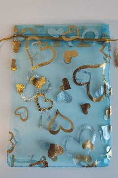 СИНИЕ СУМКИ ИЗ ОРГАНЗЫ 9x12 100 шт.