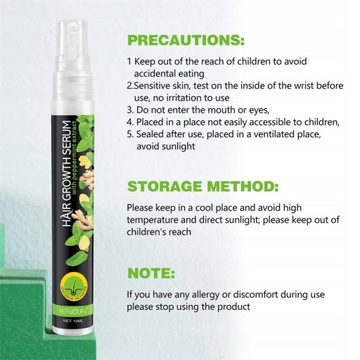 Имбирный спрей для волос с имбирем для мужчин и женщин