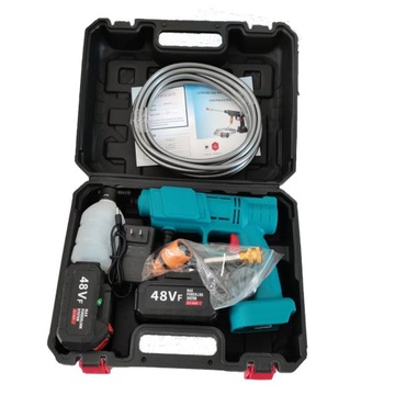 Аккумуляторная мойка высокого давления, комплект в чемодане, 2 аккумулятора 48В 12000мАч.