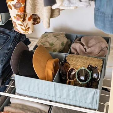 ОТДЕЛЕНИЯ КОРОБКИ, СИНИЕ 20x34x10см СТУК IKEA