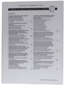 ЖУРНАЛ ЧЕРЕПНО-ЧЕЛЮСТНО-ЛИЦЕВОЙ ХИРУРГИИ № 5/2019 ТОМ 47