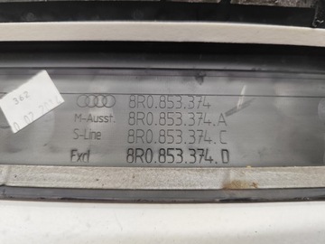 AUDI Q5 8R S-LINE LIŠTA VRSTVA  PRAHU KOMPLET