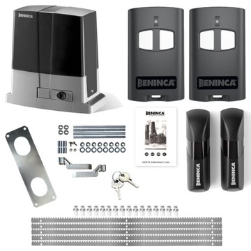 Комплект Beninca KBULL424SW.PM 24В для откатных ворот весом 400 кг.