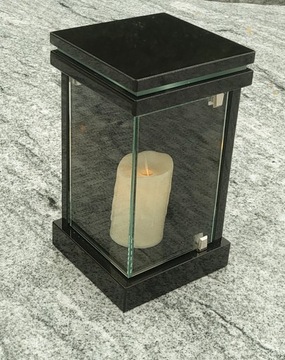 Lampion granitowy nagrobny granitowy PODSWIETL LED
