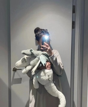 Мягкий плюш Jellycat White Dragon 50 см
