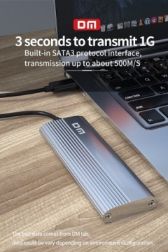 Твердотельный накопитель M.2 NGFF USB-C 3.2, 6 Гбит/с, отсек для диска