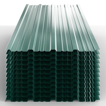 НАБОР ТРАПЕЦИАЛЬНЫХ ОЦИНКОВАННЫХ ЛИСТОВ 12 шт. 129x45см