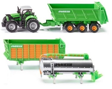 SIKU 1848 TRAKTOR PRZYCZEPA NACZEPA CYSTERNA 1:87