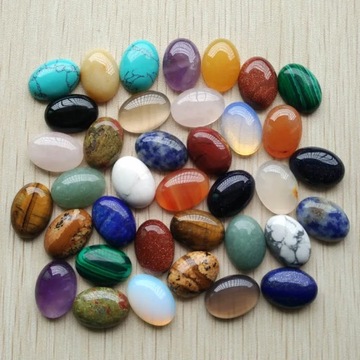 Модный смешанный натуральный камень Овальный CAB CABOCHON
