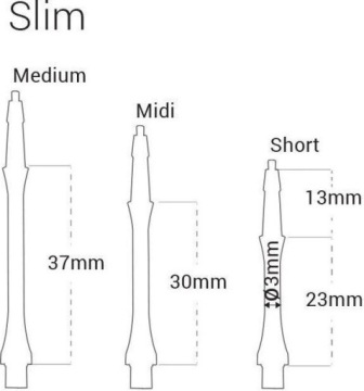 БОРОНЫ CLIC SLIM SHAFTS, AQUA r midi