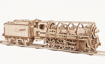 Puzzle 3D Ugears Lokomotywa UG460 70012 443el.