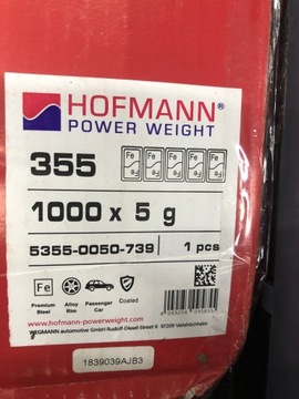 ГРУЗА ПРИКЛЕЕННЫЕ К АЛЮМИНИЕВЫМ КОЛЕСАМ 1000х5г